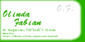 olinda fabian business card